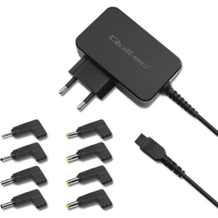 Qoltec Universele Laptop Voeding 45W |   Automatisch |   Multiplug |   8 Stekkers