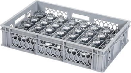 Glazenkrat - voor 40 glazen - max. glashoogte 103 mm - max. Ø 65mm