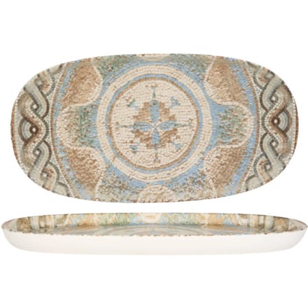 Rinart Serveerschaal - Celest - Porselein - 35x18 cm - set van 2