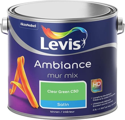 Levis - Ambiance Mur Satin Mix - Clear Green C50 - Mengverf - 2,5 L