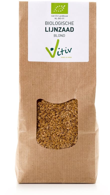 Vitiv Lijnzaad blond bio 500 Gram