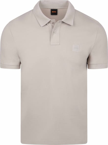 Men's Boss Passenger Short Sleeve Polo Shirt in Open Grey