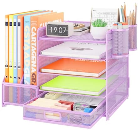Bureau Organizer met Archiefkast en 5 Verdieningen voor Thuis en School