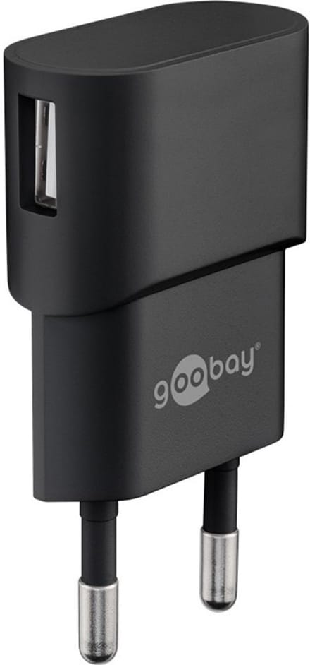 Micro-USB voeding compleet - Micro-USB oplader - USB 2.0 micro stekker - 1m - 1000mA - 5 Watt - 5V - Zwart