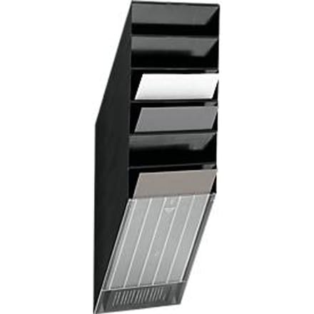 Durable FLEXIBOXX folderhouder. muurbevestiging. 6 compartimenten. A4. zwart