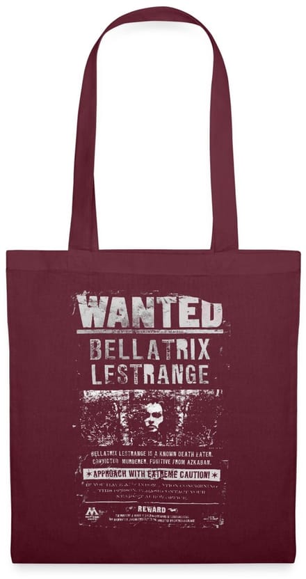 Harry Potter Bellatrix Lestrange Wanted Poster Tas Van Stof Schoudertas