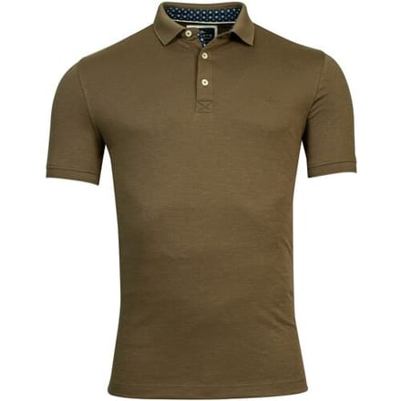 Baileys Polo 2-Tone Slub Interlock Olive / male