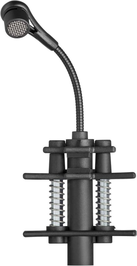 Condensator Drummicrofoon - Clipmicrofoon Percussie - Muziek Opnemen - Geïntegreerde Voorversterker - 72 cm Zwanenhals - Zwart