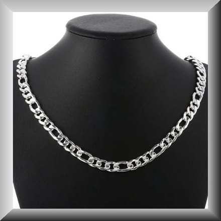 Klassiek Figaro collier van zilver