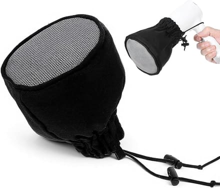 Haardroger diffuser - Styling opzetstuk - Krullen vormen - Opvouwbaar ontwerp - 10 x 13 cm - Zwart