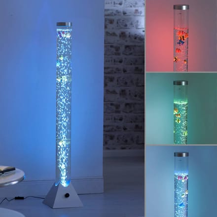 JUST LIGHT. GmbH Waterzuil Ava met LEDs en vissen, hoogte 120 cm