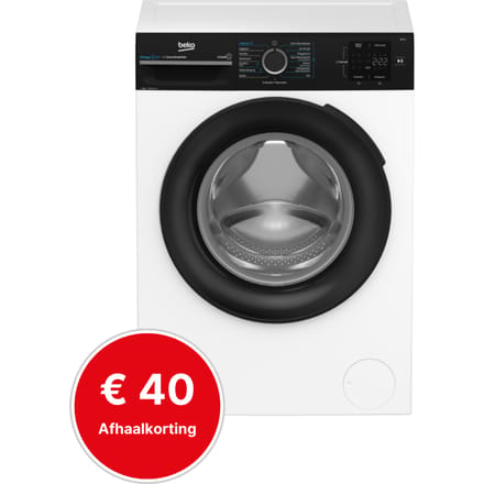 Beko Bmms3wfu4841w - Wasmachine - 8 kg - 1400 tpm - Energieklasse A   DUITS frontpaneel