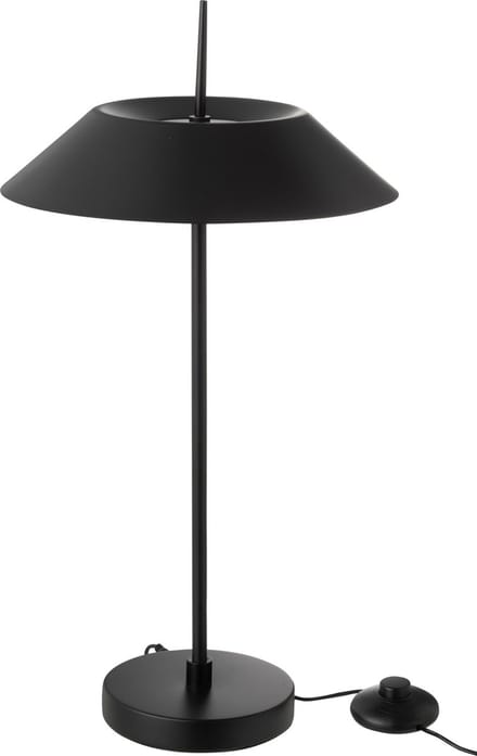 J-Line tafellamp - metaal - zwart - LED lichtjes