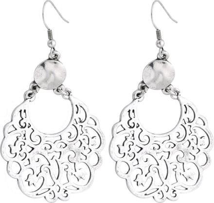 Behave - Oorhangers dames barok stijl - Statement look - Zilverkleur