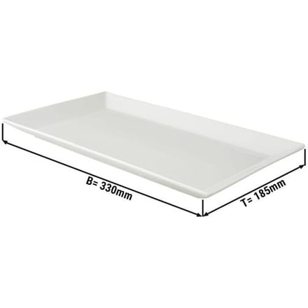 GGM Gastro (12 Stück) WHITE DELIGHT - Platte - 330x185mm- Weiß Wit