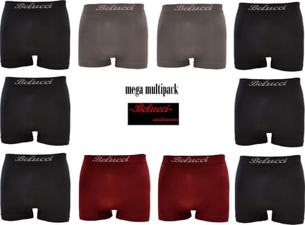 Belucci Heren Boxershorts Mega Multipack 10 stuks Maat M/L