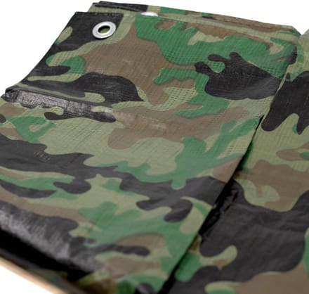 Ibenzoa® Waterdicht camouflage afdekzeil voor tuin en camping 4 x 5 meter