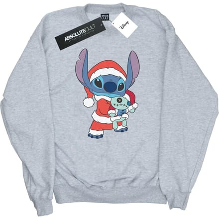 Disney Dames/Dames Lilo And Stitch Kerst Sweatshirt (Sportgrijs)