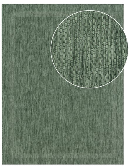 Binnen- en buitenkleed Romana groen 120x160 cm