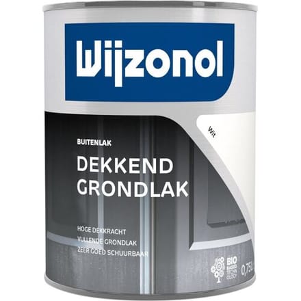 Wijzonol Dekkend Grondlak - 0,75l - Wit