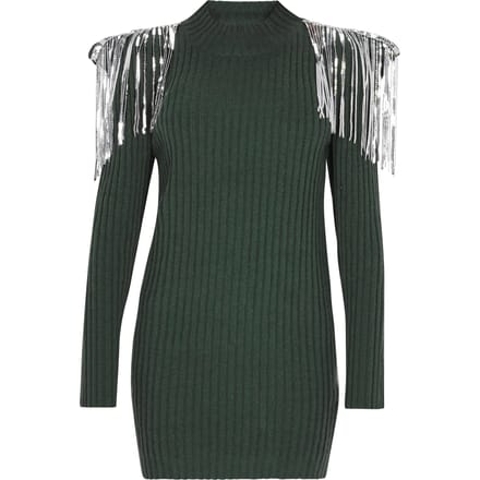 Faina Jurk Dames donkergroen