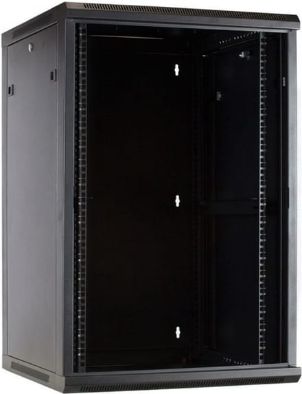 DSIT 22U wandkast met glazen deur 600x600x1100mm (BxDxH) - serverbehuizing - serverrack - serverkast - 19 inch