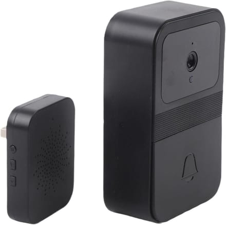 Slimme Deurbel Camera - Video Intercom - Veilige Toegang - Met Stemwisselaar - 12 x 10 x 5 cm - Zwart