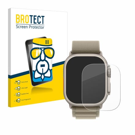Screenprotector voor Apple Watch Ultra 2 (49 mm) Beschermglas transparant