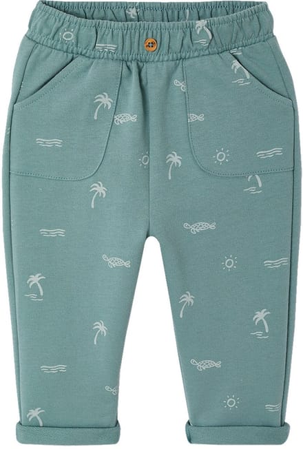 Vertbaudet Broek met print van molton baby
