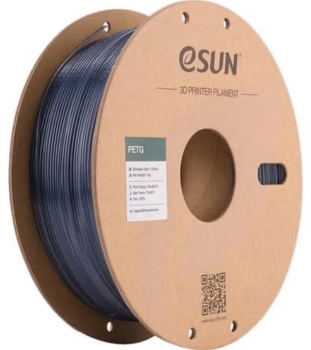 eSun PETG Grijs / Grey - 1 kg - 1.75 mm - 3D printer en 3D pen filament