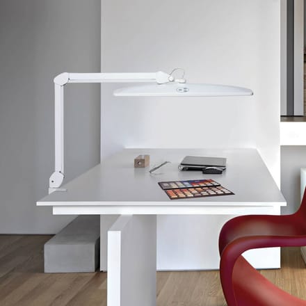 MAULexplore Bureaulamp - LED - Wit - Dimbaar - Tafellamp met Klem