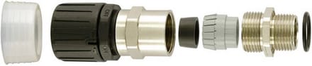 HellermannTyton 166-22100 HGL13-SCG-M16 Slangbevestiging Zwart 9.80 mm Recht 1 stuk(s)