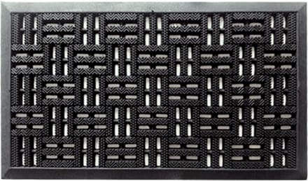 Rubbermagazijn - Deurmat - 75x45cm - Zwart - Rubber deurmat