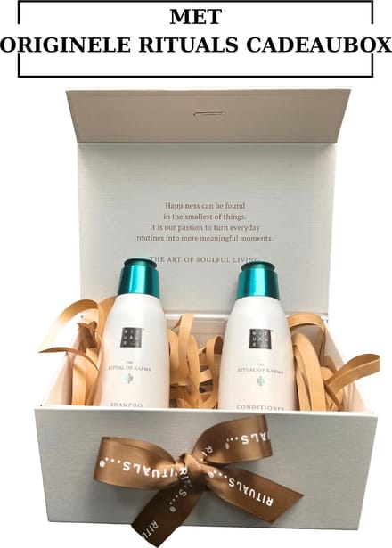 Rituals - Karma - Geschenkset - Shampoo 250 ml + Conditioner 250 ml in Originele Rituals Cadeaubox