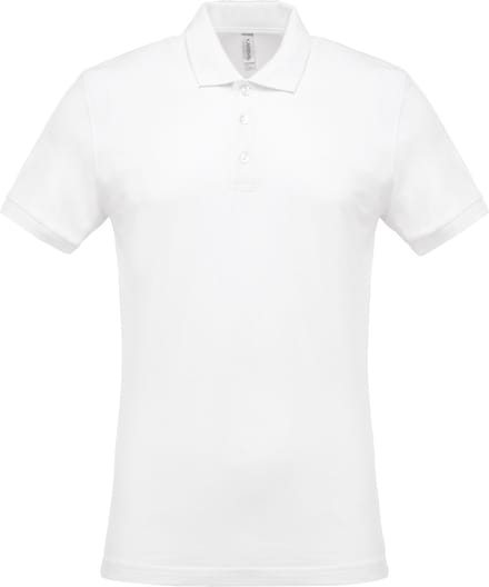 Kariban Piqué-herenpolo korte mouwen K254 - White - S