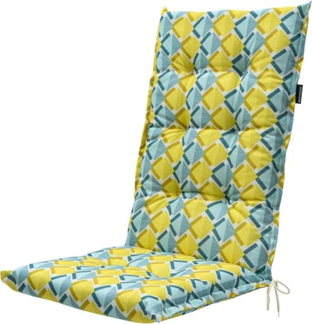Madison Tuinstoelkussen hoge rug 50x123 cm Siem yellow