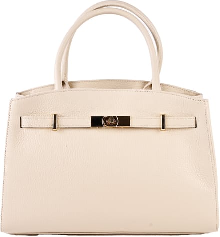 Giuliano lederen handtas Belinda - Dames - Made in Italy - Beige