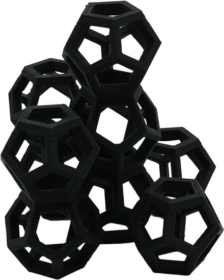Kluva Garnalen Speeltuin – 3D Geprinte Klimstructuur voor Garnalen – 7cm Zwart