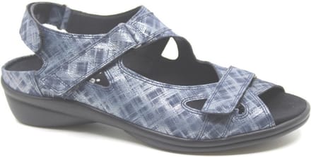 Durea, 7258 215 0185, Blauwe smalle dames sandalen