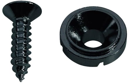 Boston SH-3-B Snaarretaineer Zwart met Schroef
