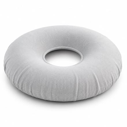 Solid homecare Opblaasbare Zitring Aambeienkussen met Pompje - 34 cm - Grijs