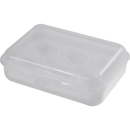 Boîte à œufs portable antichoc en plastique transparent à 6 compartiments pour l'extérieur white