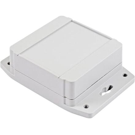 Hammond Electronics 1555E2F17GY Universele behuizing 90 x 90 x 38 Polycarbonaat Lichtgrijs 1 stuk(s)