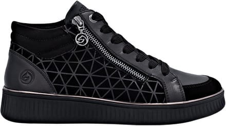 Hoge sneakers van Goatsuede-leer