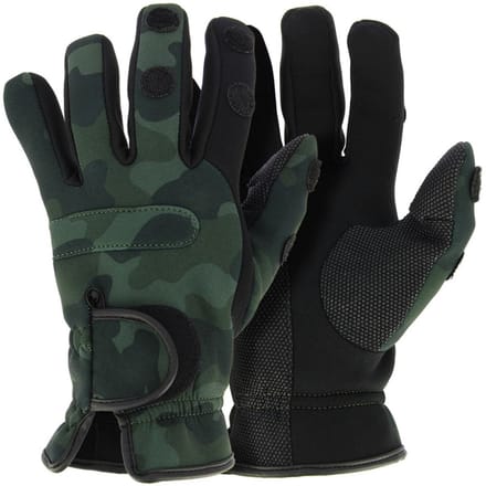 NGT Neoprene Camou Gloves L - Vis Handschoenen