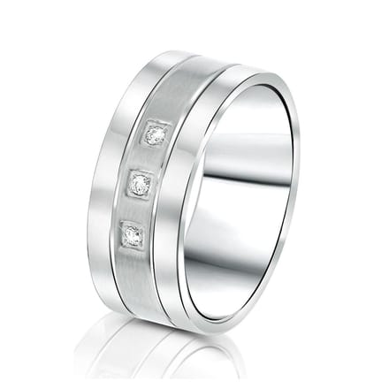Lucardi Dames Vriendschapsring Aruba - Ring - Cadeau - Staal - Zilverkleurig
