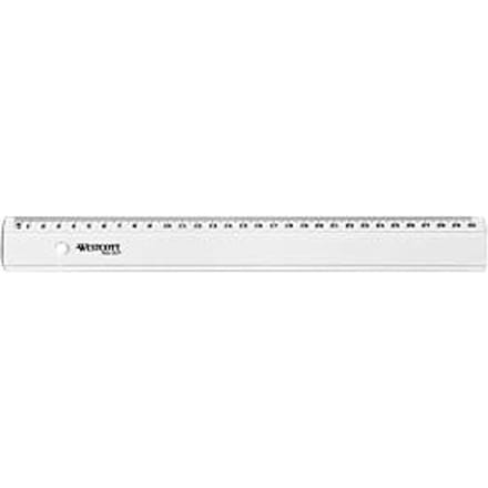 Liniaal Westcott basic kunststof 30cm transparant