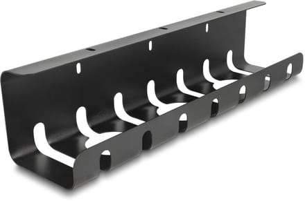 Delock Cable holder for under-table mounting black 2 pcs set