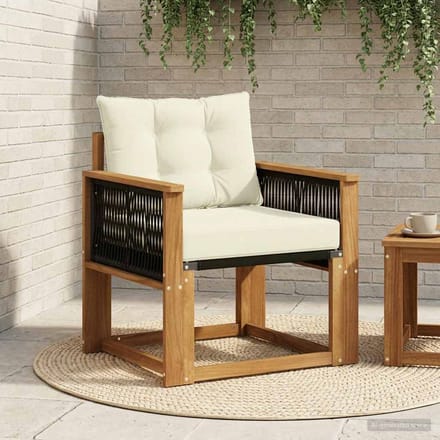 vidaXL - Buiten - Midden - Sofa - Massief - Acacia - Hout - Naturel