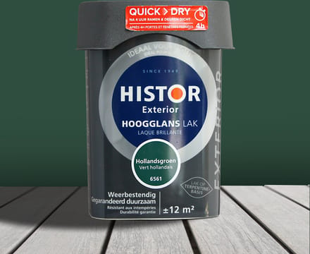 Histor Exterior Lak Hoogglans 0,75 liter - Hollandsgroen